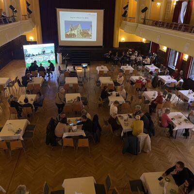 Bild vergrößern: Groer Saal im Bestehornhaus - Tag der offenen Tr 2024