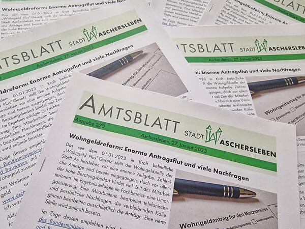 Bild vergrößern: Amtsblatt