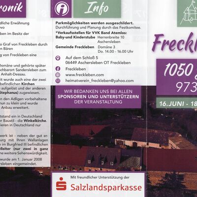 Bild vergrößern: Flyer Festprogramm Seite 2/2