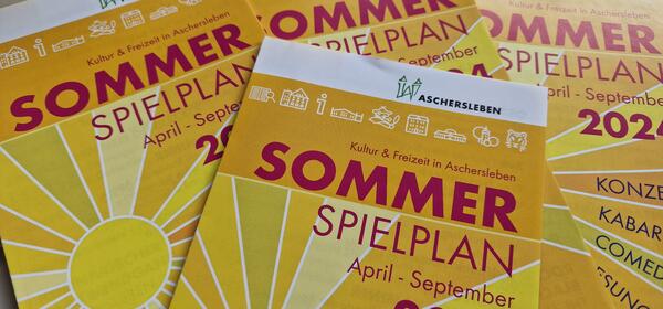 Bild vergrößern: Sommerspielplan 2024 der Aschersleber Kulturanstalt