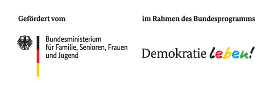 Logo Bundesprogramm "Demokratie leben!" mit Verlinkung zur Seite des BMFSFJ