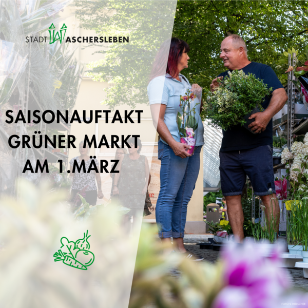 Bild vergrößern: Hinweisbild fr Saisonauftakt Grner Markt