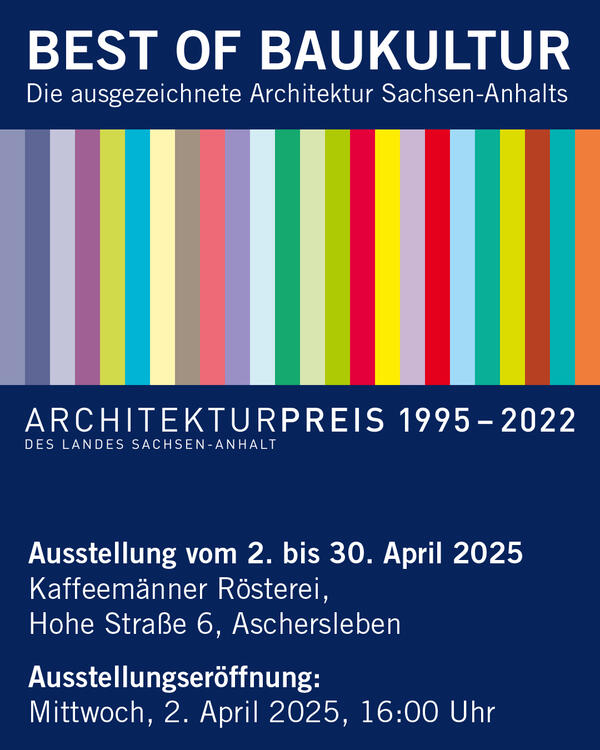 Bild vergrößern: Plakat Ausstellung zum Landesarchitekturpreis 2025