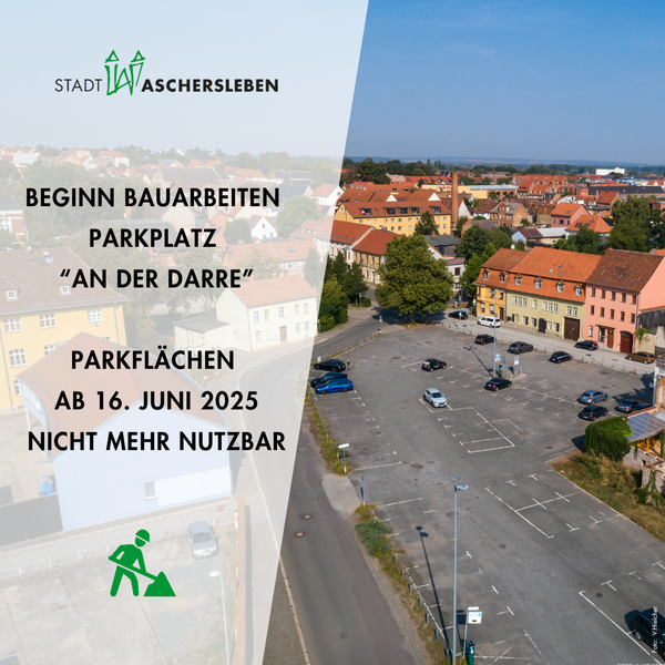Bild vergrößern: Parkplatz an der Darre - Baubeginn Amtsgericht