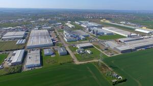 Bild vergrößern: Luftaufnahme Gewerbegebiet Güstener Straße /industrial estate "Güstener Straße"