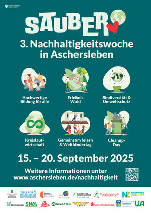 Bild vergrößern: Plakat zur 3. Nachhaltigkeitswoche in Aschersleben