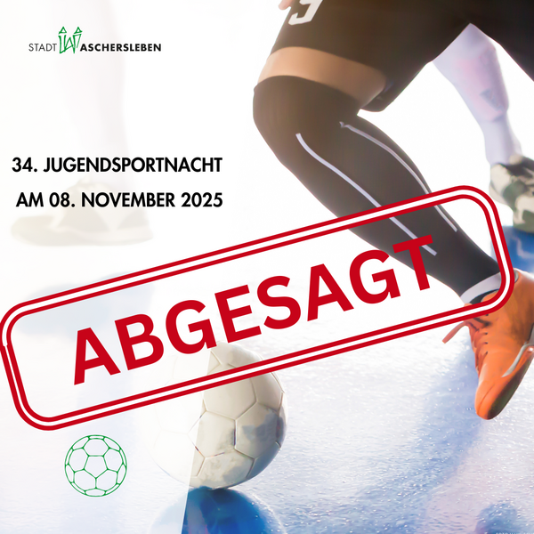 Bild vergrößern: Imagebild - Fuballer im Hintergrund und Stempel "abgesagt" im Vordergrund.