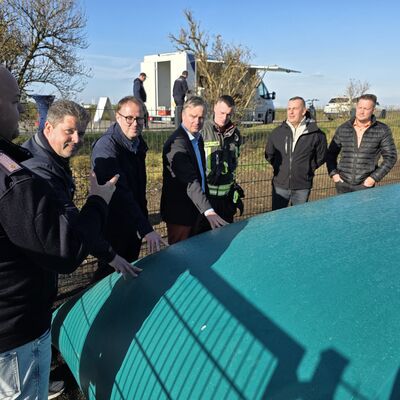 Bild vergrößern: Einweihung der Lschwasserzisterne mit Begehung