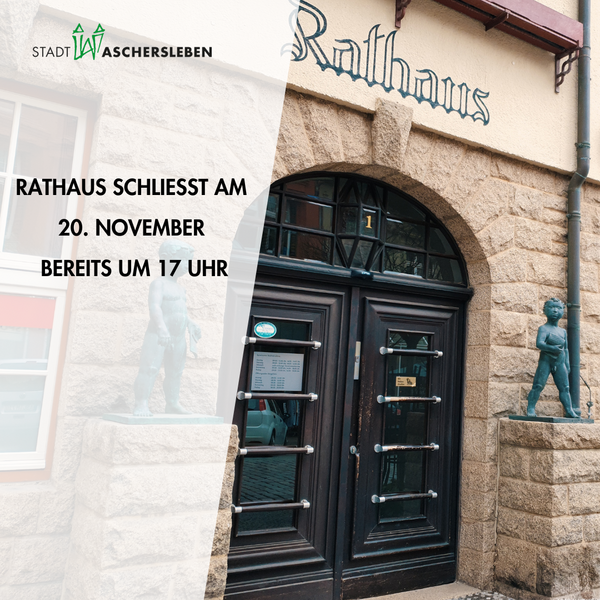 Bild vergrößern: Bild vom Haupteingang des Rathauses