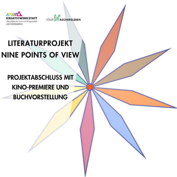 Bild vergrößern: 9gliedriger Stern in unterschiedlichen Farben als Hintergrundbild