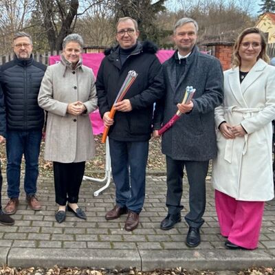 Bild vergrößern: Glasfaserverlegung in Freckleben abgeschlossen mit Besuch von zustndiger Ministerin