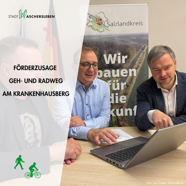 Bild vergr&ouml;&szlig;ern: F�rderzusage Eislebener Stra�e - Geh- und Radweg