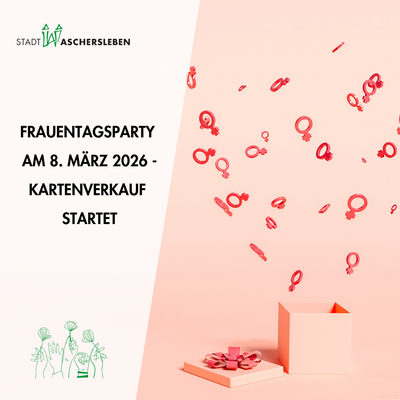 Bild vergr&ouml;&szlig;ern: Imagebild zur Frauentagsparty 2026 mit Konfettikanone im Hintergrund