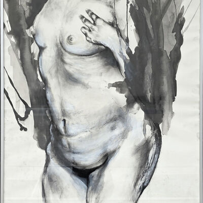 Bild vergr&ouml;&szlig;ern: Nacktzeichnung von der K&uuml;nstlerin Sandra Gutsche