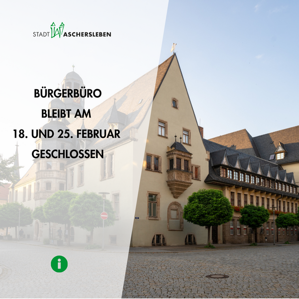 Bild vergr&ouml;&szlig;ern: B�rgerb�ro geschlossen