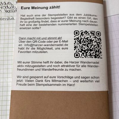 Bild vergr&ouml;&szlig;ern: Die R�ckseite des Jubil�umsheftes