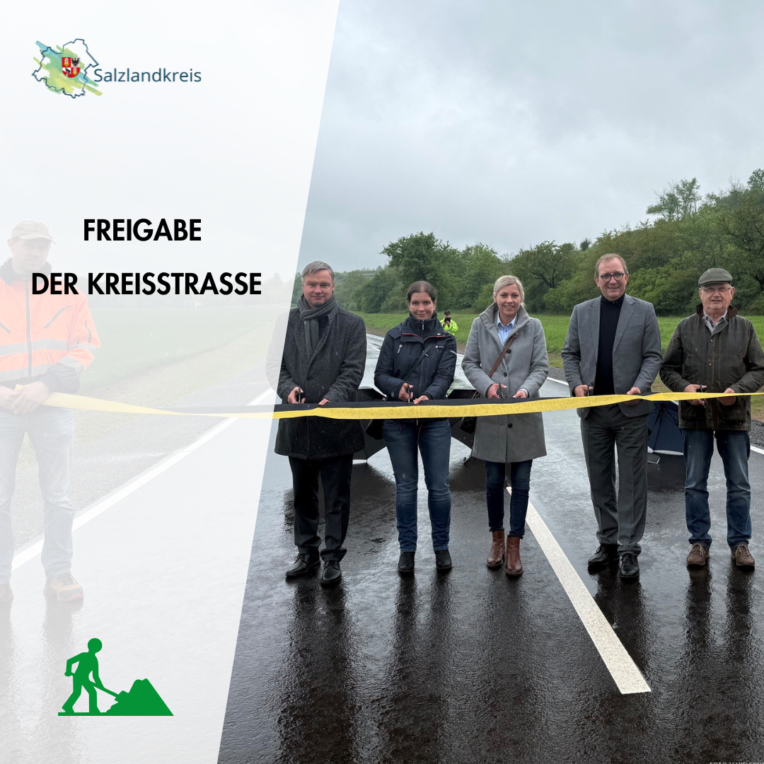 Bild vergr&ouml;&szlig;ern: Bild der Stra�enfreigabe  mit Banddurchschnitt