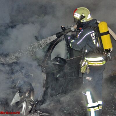 Bild vergrößern: Bild zeigt Kameraden der Feuerwehr im Einsatz