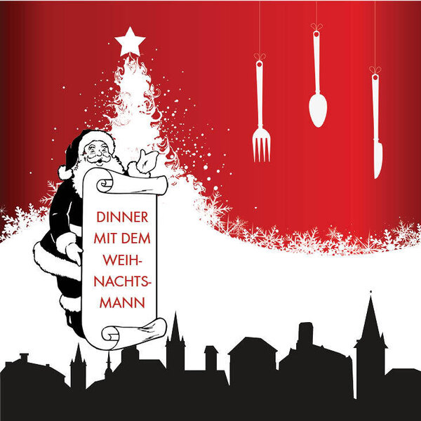 Bild vergrößern: Dinner mit dem Weihnachtsmann