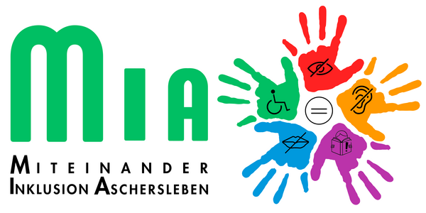 Bild vergr&ouml;&szlig;ern: Logo des Inklusionsnetzwerkes Miteinander Inklusion Aschersleben MIA