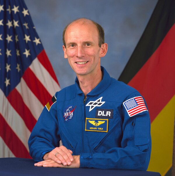 Bild vergr&ouml;&szlig;ern: Der deutsche Astronaut Gerhard Thiele.