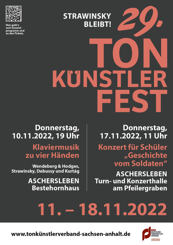 Bild vergrößern: Konzerte zum Tonknstlerfest 2022 in Aschersleben