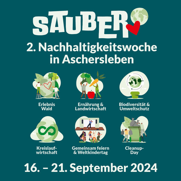 Bild vergrößern: SAUBER - In Aschersleben findet die 2. Nachhaltigkeitswoche statt.