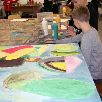 Bild vergrößern: Malerei Luisenschule Dez 2022