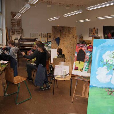 Bild vergrößern: Malerei Luisenschule