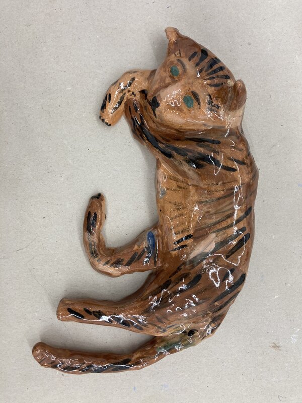 Bild vergr&ouml;&szlig;ern: Katze Keramik