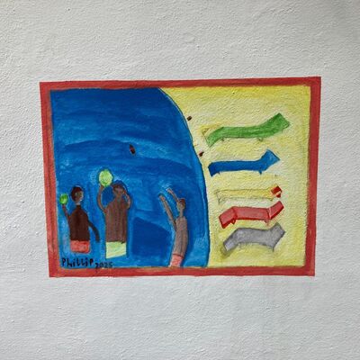 Bild vergrößern: 2025-09 Sek ASchweitzer Wandmalerei (4)