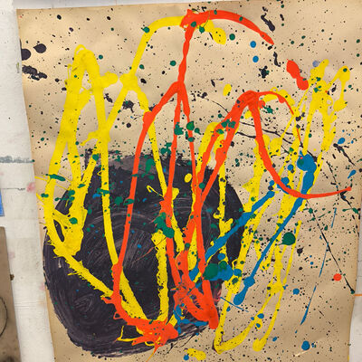 Bild vergr&ouml;&szlig;ern: 2026-02 GS Pfeilergraben Pr&auml;sentation Malerei1 (4)