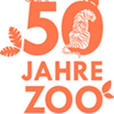 Bild vergrößern: Jubilumslogo "50 Jahre Zoo Aschersleben"