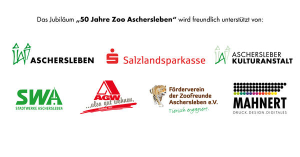 Bild vergrößern: Logoleiste zum Jubiläum 50 Jahre Zoo